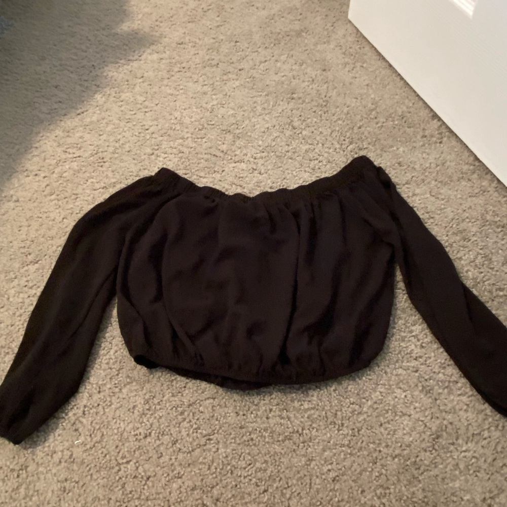 Black Long Sleeve Top